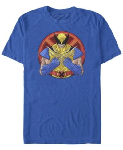 Fifth Sun Men's Wolverine Circle Short Sleeve Crew T-shirt In Royal