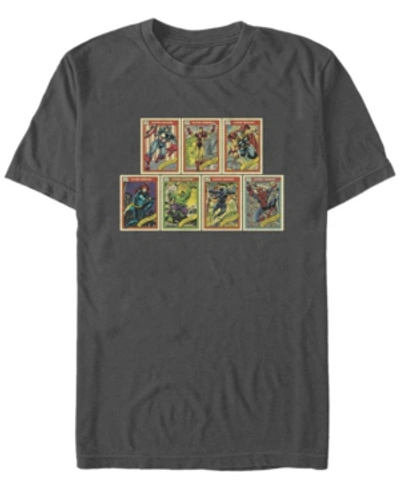 Fifth Sun Men's Loteria Card Short Sleeve Crew T-shirt In Charcoal