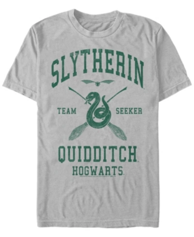 Fifth Sun Men's Slytherin Seeker Short Sleeve Crew T-shirt In Athletic Heather