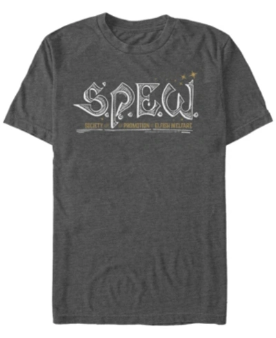 Fifth Sun Men's Spew Short Sleeve Crew T-shirt In Charcoal Heather