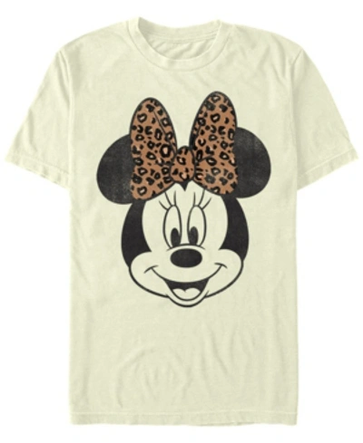 Fifth Sun Men's Mickey Classic Minnie Face Short Sleeve Crew T-shirt In Natural
