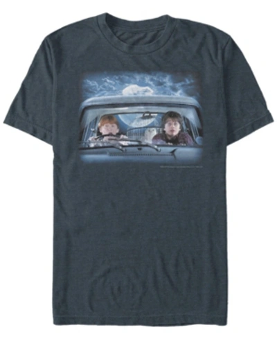 Fifth Sun Men's Flying Car Adventure Short Sleeve Crew T-shirt In Navy Heather