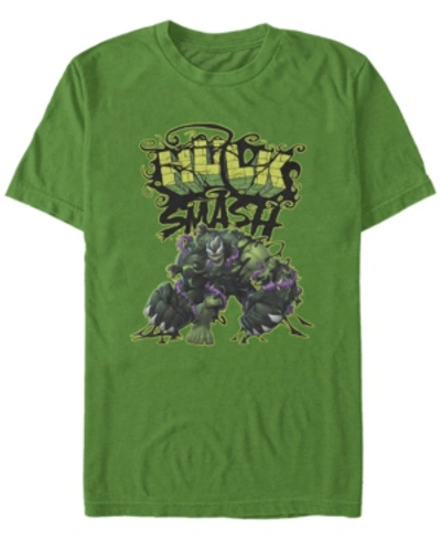 Fifth Sun Men's Venom Hulk Smash Short Sleeve Crew T-shirt In Green