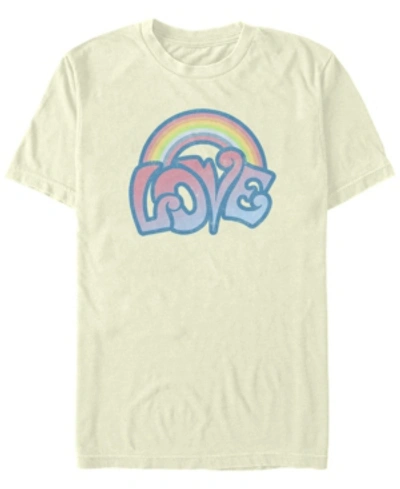 Fifth Sun Men's Love Rainbow Short Sleeve Crew T-shirt In Natural