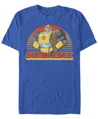 Fifth Sun Men's Retro Bumblebee Short Sleeve Crew T-shirt In Royal