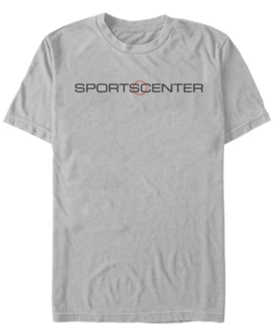 Fifth Sun Men's Sports Center Short Sleeve Crew T-shirt In Silver