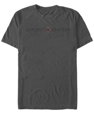 Fifth Sun Men's Sports Center Short Sleeve Crew T-shirt In Charcoal Heather