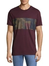 Wesc Maxwell Camouflage Cotton Tee In Burgundy Camo Red