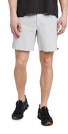 On Panelled Crepe And Mesh Running Shorts In Glacier Rock