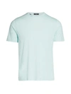 Saks Fifth Avenue Slim-fit Short-sleeve Crewneck T-shirt In Iced Blue