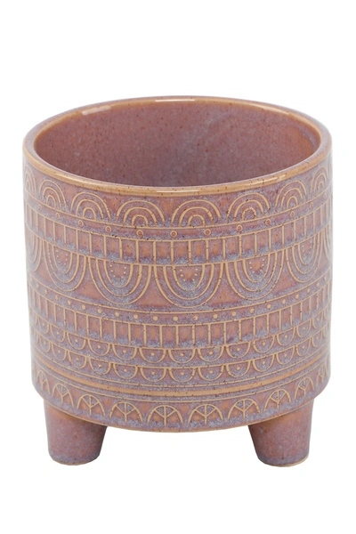 Flora Bunda 6" Aqeuduct Footed Ceramic In Mauve