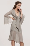 Finders Keepers Sanctuary Dress In Khaki