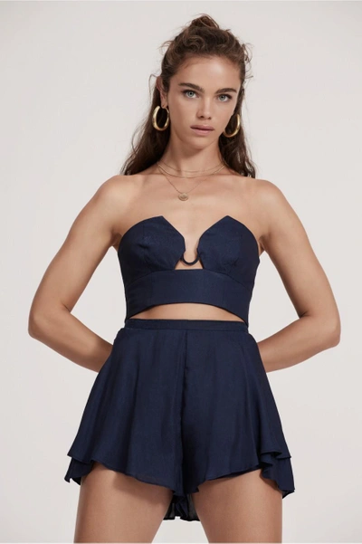 Finders Keepers Mercurial Bodice In Navy