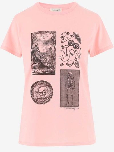 Alexander Mcqueen T-shirts And Polos In Pale Pink