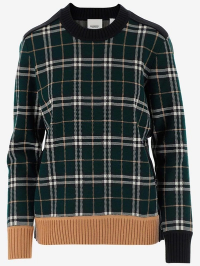 Burberry Sweaters In Verde