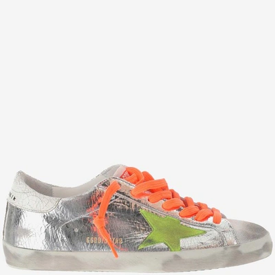 Golden Goose Trainers In Argento