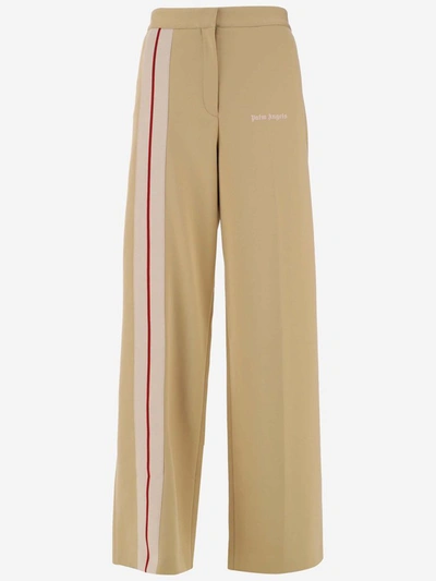 Palm Angels Women's Pwca051s21fab0028561 Beige Polyester Pants