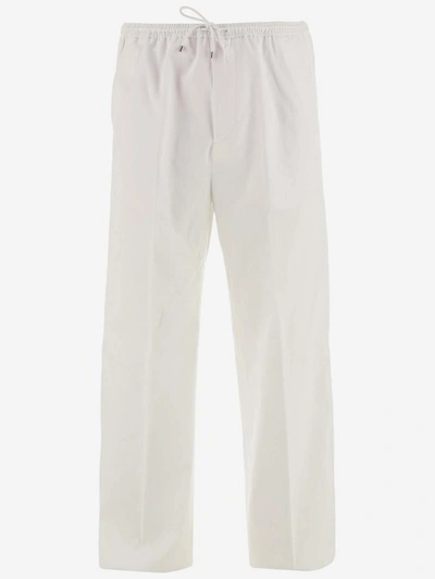 Valentino Trousers In Bianco