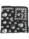 Alexander Mcqueen Skull Scarf In Black