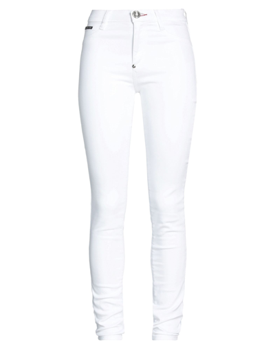 Philipp Plein Jeans In White