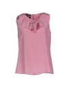 Boutique Moschino Silk Top In Pink