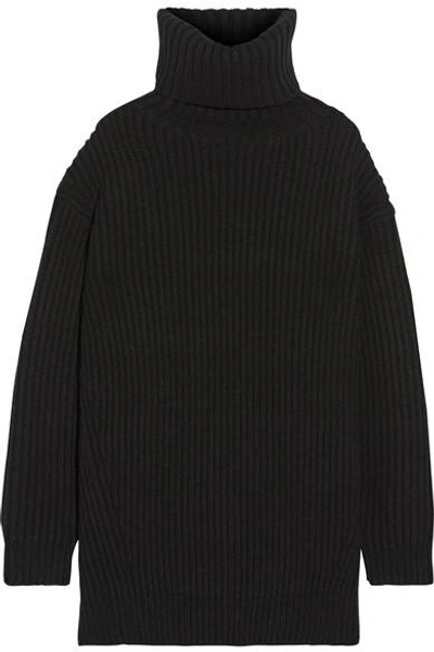 Acne Studios Disa Oversized Ribbed Wool Turtleneck Sweater