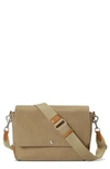 Shinola Men's Canfield Relaxed Canvas Messenger Crossbody Bag In Taupe/ Tan