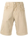 Jacob Cohen Straight-leg Denim Shorts In Brown