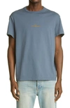 Maison Margiela Crewneck T-shirt In Steel Blue