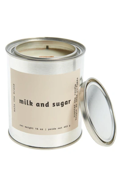 Mala The Brand Milk & Sugar Candle, 16 Oz. In Gray