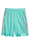 Nike Kids' Elite Basketball Shorts In Tropical Twist/ Sunset Pulse