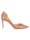 Christian Louboutin Iriza 85 Patent Leather Pumps In Blush