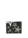 Dolce & Gabbana Star Print Cardholder In Black