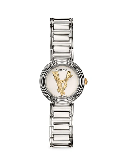 Versace Virtus Mini Stainless Steel Bracelet Watch