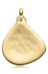 Monica Vinader Siren 18ct Gold-plated Vermeil Large Pendant