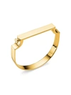 Monica Vinader 18ct Gold Plated Vermeil Silver Signature Wide Bangle