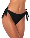 Moschino Logo-print Tie-fastening Bikini Briefs In Black