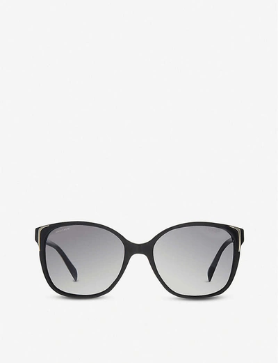 Prada Black Pr01o5 Square Sunglasses