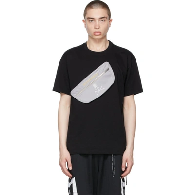 Mastermind Japan Zip-pocket Cotton T-shirt In Black