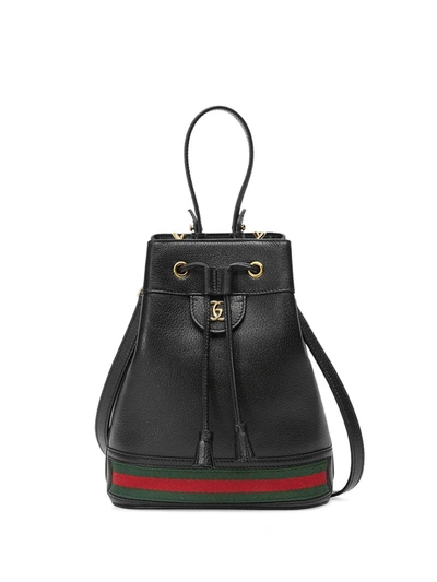 Gucci Ophidia Bucket Bag In Black