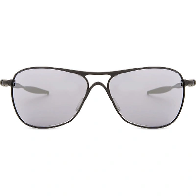 Oakley Oo4060-03 Black Iridium Crosshair ® Square-frame Sunglasses In Nero