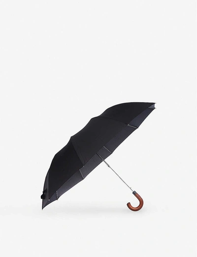 Fulton Womens Black Magnum Wooden Handle Umbrella