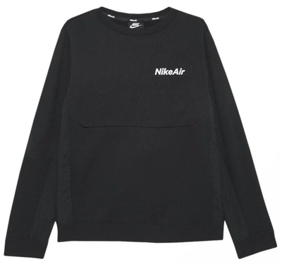 Nike Air Logo Sweatshirt In Black