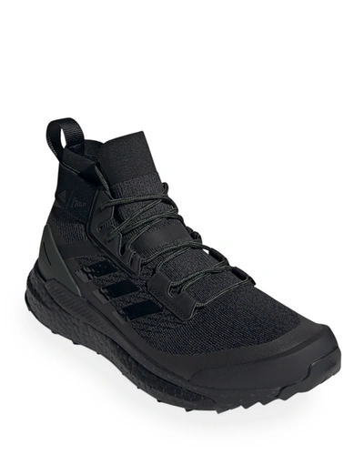 Adidas X Parley Men's Terrex Free Hiker Tonal Mid-top Sneakers, Black