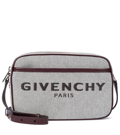 Givenchy Bond Small Jacquard Canvas Camera Bag In Beige