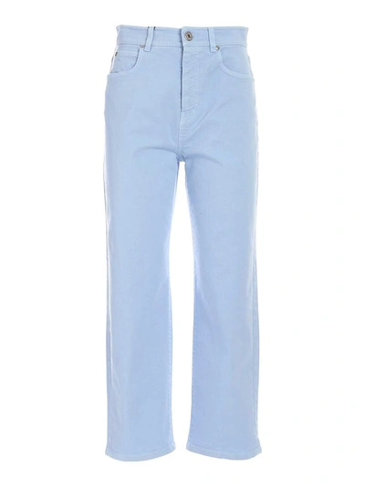 Weekend Max Mara Risorsa Straight-leg Cropped Denim Jeans In Blue