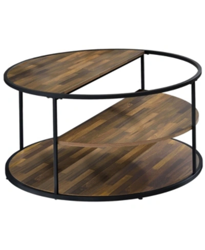 Furniture Of America Meriwell 2 Shelves Coffee Table In Black