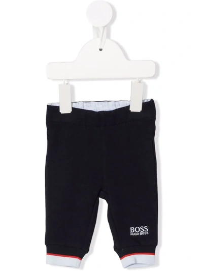 Bosswear Babies' Embroidered Logo Track Pants In Blue