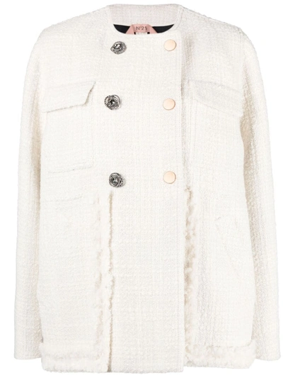 N°21 Double-breasted Sports Jacket In White