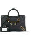 Balenciaga Metallic Edge Classic City S Aj Bag In Black